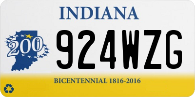 IN license plate 924WZG