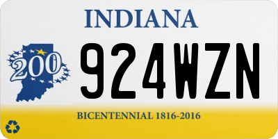 IN license plate 924WZN
