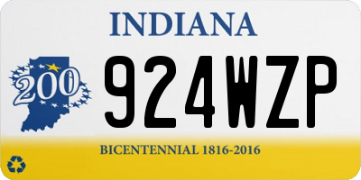 IN license plate 924WZP