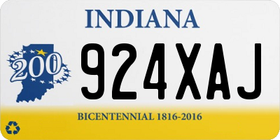 IN license plate 924XAJ