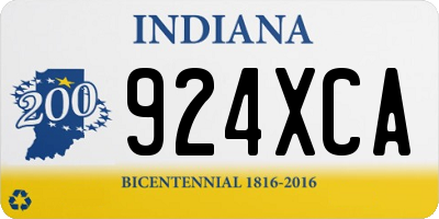 IN license plate 924XCA