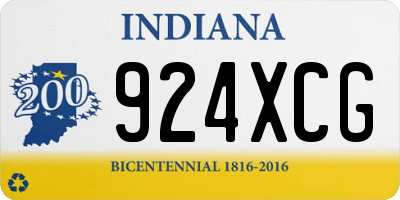 IN license plate 924XCG