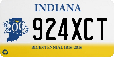 IN license plate 924XCT
