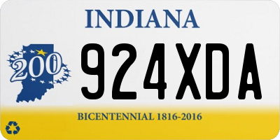 IN license plate 924XDA