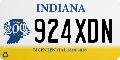 IN license plate 924XDN