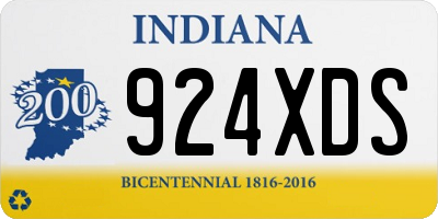 IN license plate 924XDS