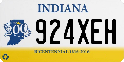 IN license plate 924XEH