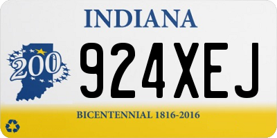 IN license plate 924XEJ