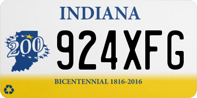 IN license plate 924XFG