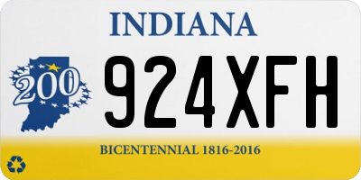 IN license plate 924XFH