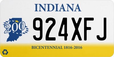 IN license plate 924XFJ