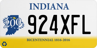 IN license plate 924XFL