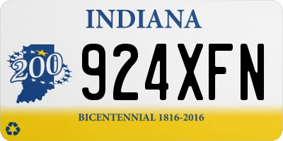 IN license plate 924XFN