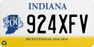 IN license plate 924XFV