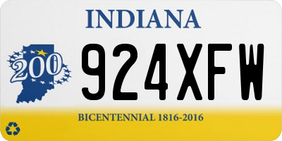 IN license plate 924XFW
