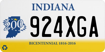 IN license plate 924XGA