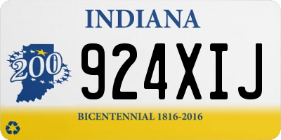 IN license plate 924XIJ