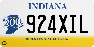 IN license plate 924XIL