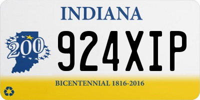 IN license plate 924XIP