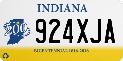 IN license plate 924XJA
