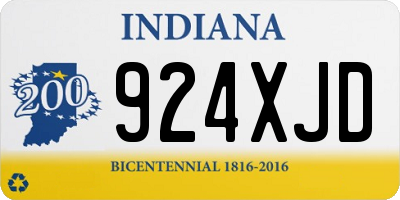 IN license plate 924XJD