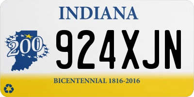 IN license plate 924XJN