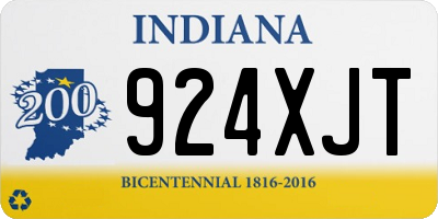 IN license plate 924XJT