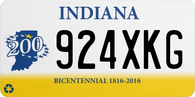 IN license plate 924XKG