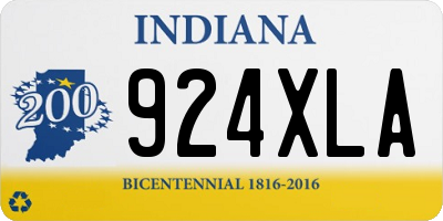 IN license plate 924XLA