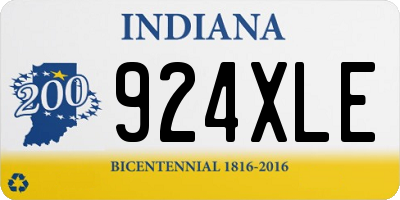 IN license plate 924XLE