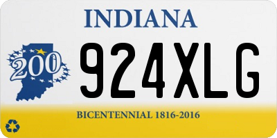 IN license plate 924XLG