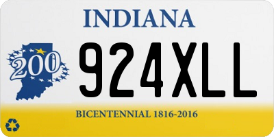 IN license plate 924XLL