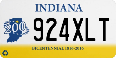 IN license plate 924XLT
