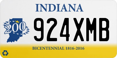 IN license plate 924XMB