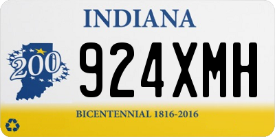 IN license plate 924XMH