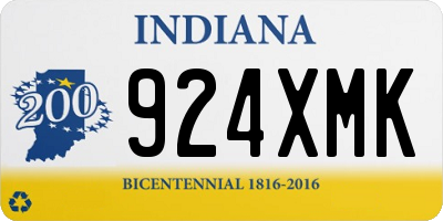 IN license plate 924XMK