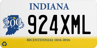 IN license plate 924XML
