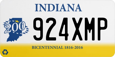 IN license plate 924XMP