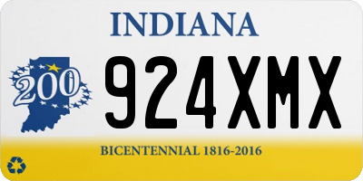 IN license plate 924XMX