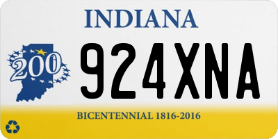 IN license plate 924XNA