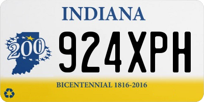 IN license plate 924XPH