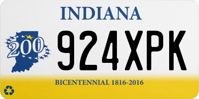 IN license plate 924XPK