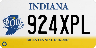 IN license plate 924XPL