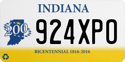 IN license plate 924XPO