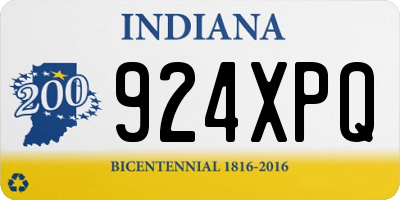 IN license plate 924XPQ