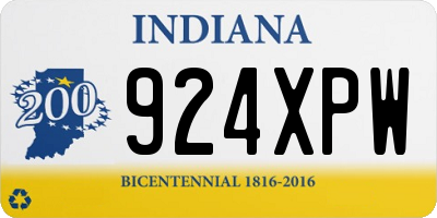 IN license plate 924XPW