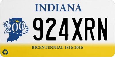 IN license plate 924XRN