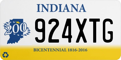 IN license plate 924XTG