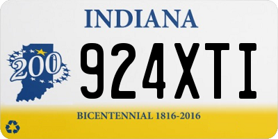 IN license plate 924XTI