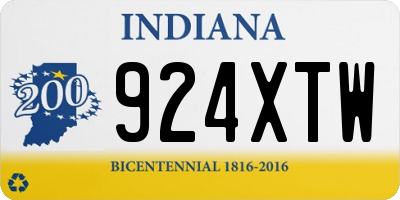 IN license plate 924XTW